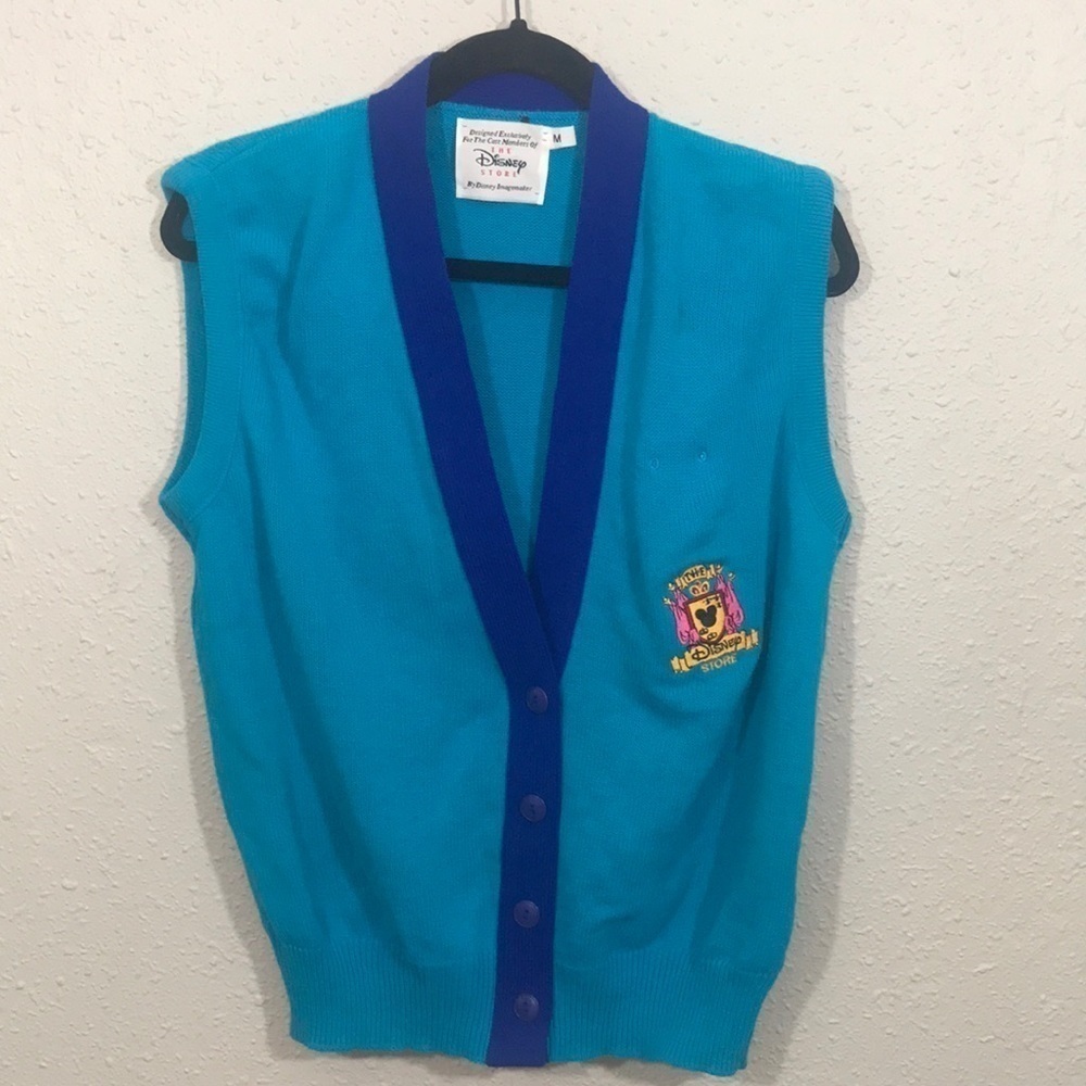 Disney Store Vintage‎ 1990’s Cast Member ONLY Embroidered RARE Vest size M